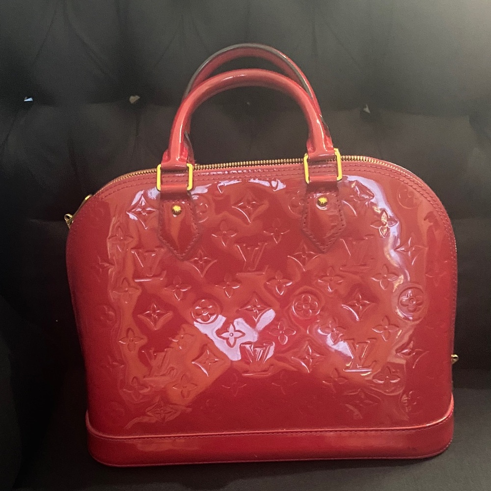Louis Vuitton Red Alma PM